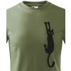 Dětské tričko Canvas dětské tričko s kočkou Military 0552