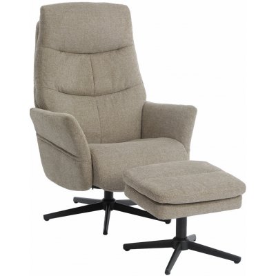 IDEA nábytek Relaxační křeslo s podnožkou MODENA béžové – Zboží Dáma