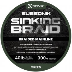 Sonik Šňůra Subsonik Sinking Braid 300m 0,20mm 40lb