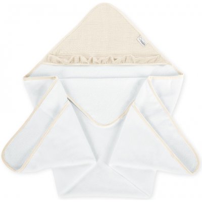 Albero Mio Osuška s kapucí Cotton Color CC0 VANILKOVÁ – Zboží Dáma