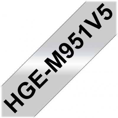 BROTHER HGEM951V5 5x kazeta s psací páskou 24mmx8m stříbrná – Zboží Mobilmania