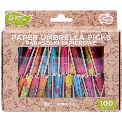 GoDan Papírové deštníky mix barev 10cm – Zboží Mobilmania