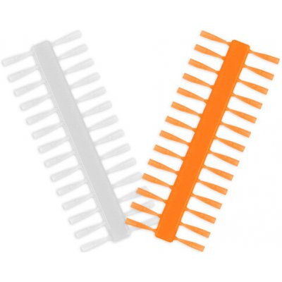 Nekonečná zarážka Delphin Q-STOP / transparentní + oranžová – Hledejceny.cz