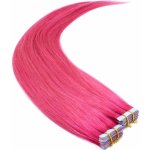 40cm Tape hair pu extension Tape in lidské vlasy remy růžová – Hledejceny.cz