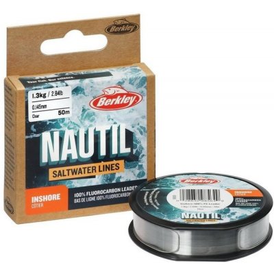 Berkley Fluorocarbon Nautil Inshore Fluorocarbon Clear 50m - 0,4mm 9kg – Sleviste.cz
