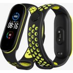 Xiaomi Mi Band 5/6 náhradní náramek Sportovní prodyšný perforovaný černo-zelená MBSCZ-5SCEZE – Sleviste.cz