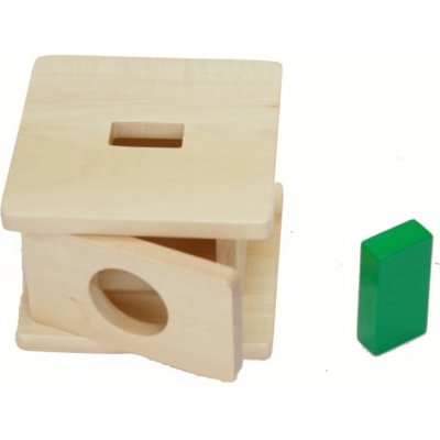 Montessori box na vkládání čtyřbokého hranolu