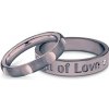Prsteny Savicki Partnerské prsteny Sign of Love černé zlato diamant, půlkulatý OP SV20 CZ OP SAV2 D CZ