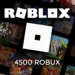Roblox herní měna 4 500 Robux – Zboží Dáma
