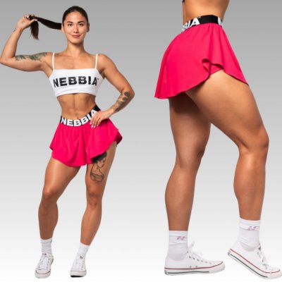 Nebbia sportovní sukně 2V1 Gym Flow 670 pink – Zbozi.Blesk.cz