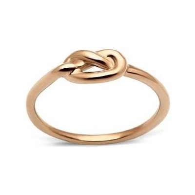 Šperky4U Zlacený ocelový prsten uzel AL 0053
