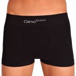 Gino bezešvé boxerky Bamboo Short černé – Zboží Mobilmania