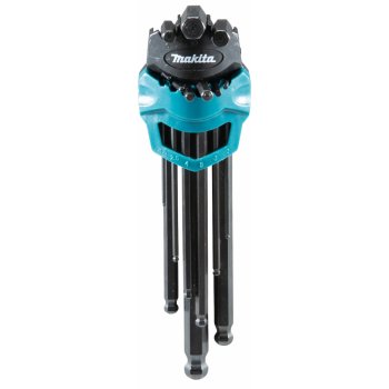 Makita B-65894 - Sada L-klíčů zástrčných šestihranných s kuličkou - IMBUS 9-dílná 1,5-10mm, 950 PKL/9 BM N