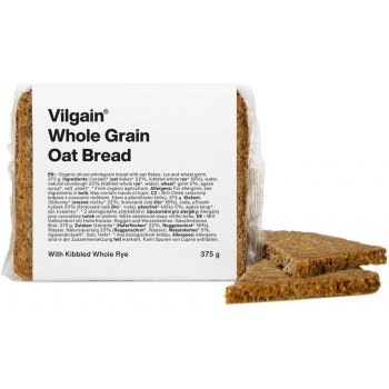Vilgain Celozrnný ovesný chléb BIO s žitem a pšeničnými klíčky 375 g