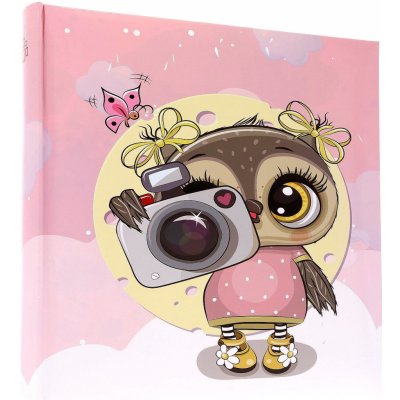 Fotoalbum 10x15/500 5-up Gedeon CAMERA OWL pink – Zboží Mobilmania