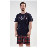 Old bike pánské pyžamo krátké tm.modré – Zboží Mobilmania