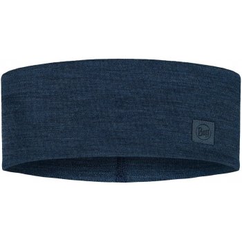 Buff Merino Wide Headband solid night blue