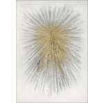 Ručně malovaný obraz na plátně Gold On White IIl 70x100 cm – Hledejceny.cz