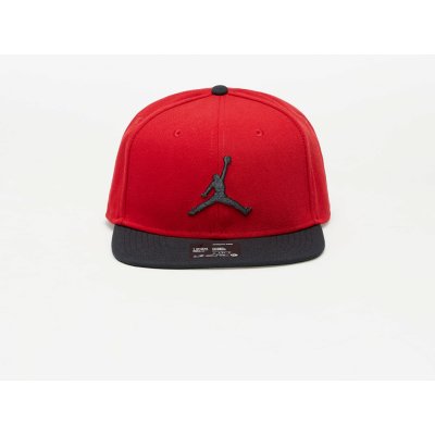 Jordan Pro Jumpman Snapback Hat Gym Red/ Black/ Black/ Dk Smoke Grey