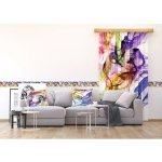 Fotozáclona AGdesign neprůhledná, abstraktní vzor 140 x 245 cm – Hledejceny.cz