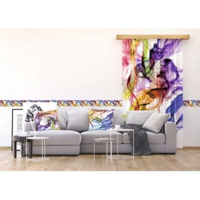 Fotozáclona AGdesign neprůhledná, abstraktní vzor 140 x 245 cm – Hledejceny.cz
