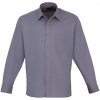 Pánská Košile Premier Workwear pánská košile s dlouhým rukávem PR200 steel