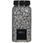 Dekorační drť v dóze, Mica, 650 ml, světle šedá – Hledejceny.cz