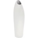 Keramická váza Tonja, bílá, 9 x 26 x 8 cm – Zboží Mobilmania