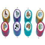 Wiky Razítka oválná zvířata safari 3x4cm asst 8 druhů – Zboží Dáma