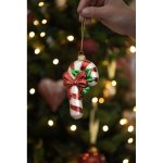Clayre & Eef Vánoční skleněná ozdoba lízátko 7*3*13 cm – Hledejceny.cz