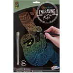 Vyškrabovací obrázek A4 duhový Lenochod – Sleviste.cz