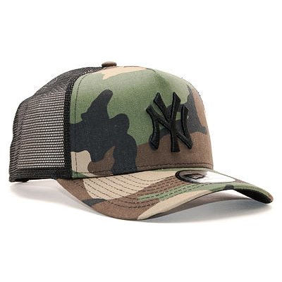 New Era MLB Clean Trucker 9FORTY Trucker NY Yankees Woodland Camo / Black – Zboží Dáma