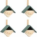 VidaXL Ptačí budky 4 ks 24 x 16 x 30 cm jedlové dřevo 9799.47247 – Hledejceny.cz