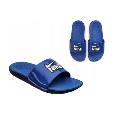 Nike dětské pantofle modré – Zboží Mobilmania