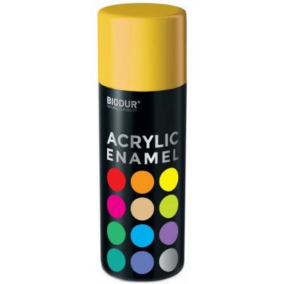 Biodur Akrylový email ve spreji - žlutá 400 ml/RAL 1023 | Zboží Auto