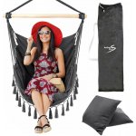 ActivePlus závěsné houpací křeslo BOHO brazilské 120 cm antracitové – Hledejceny.cz