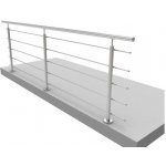 UMAKOV Nerezové zábradlí, AISI304, 1500x1000mm A14-ZVR100-3000 – Sleviste.cz