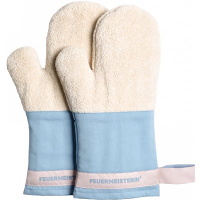 Kuchyňské rukavice BBQ Premium modro-bílé Feuermeister 9180FM103 pár