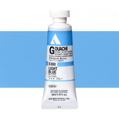 Holbein akrylová kvašová barva light blue 40 ml – Hledejceny.cz