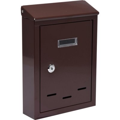 Divio Poštovní schránka 285x200x60 mm - hnědá – Zboží Mobilmania