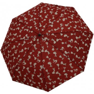 Doppler Mini Fiber Lovely dámský skládací deštník červený – Zboží Dáma