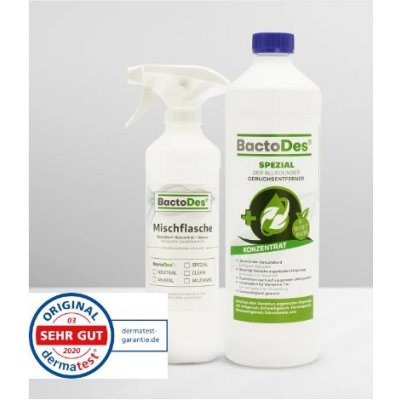 BactoDes Special Enzymatický čistič na odstranění moči, výkalů a zvratků 1000 ml + míchací lahev – Hledejceny.cz