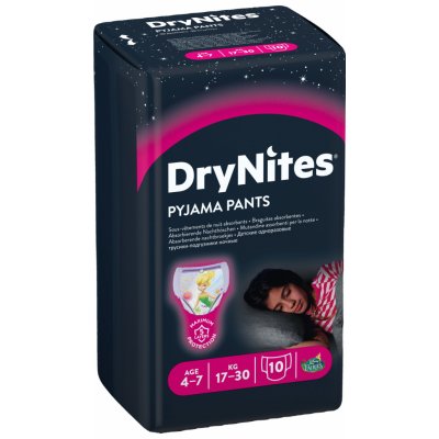 Huggies Dry Nites pro děvčata s váhou 17-30 kg 10 ks