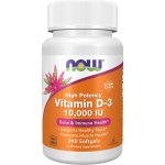 Now Foods Vitamin D-3 10,000 IU 240 Softgels – Hledejceny.cz