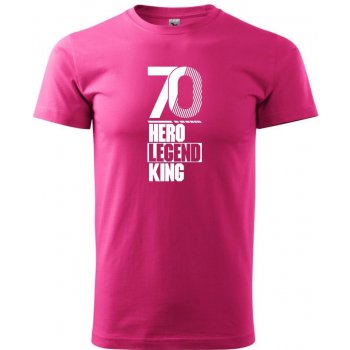 Heavy new Hero Legend King x Queen 1970 triko pánské Purpurová