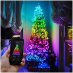 Twinkly Strings Multi-Color chytré žárovky na stromeček 100 ks 8m černý kabel – Sleviste.cz