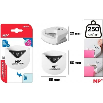 Main Papel S.L. rohová raznice na zakulacené rohy 4mm – Sleviste.cz