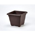 Plastia Bergamot Samozavlažovací Květináč 35x35 cm čokoládový – Zboží Dáma