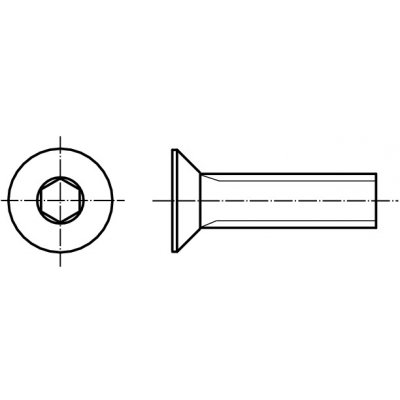 PROFISTYL DIN 7991 INBUS (IMBUS) šroub zapuštěná hlava vnitřní šestihran nerez A2 Varianta: DIN 7991 imbus šroub zápustná hlava nerez A2 M4x12 – Hledejceny.cz