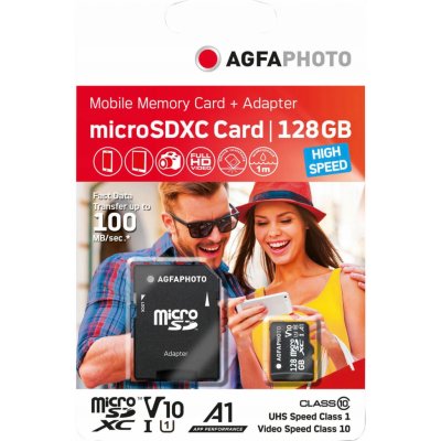 AgfaPhoto MicroSD Class 10 128 GB SB6033 – Zboží Živě